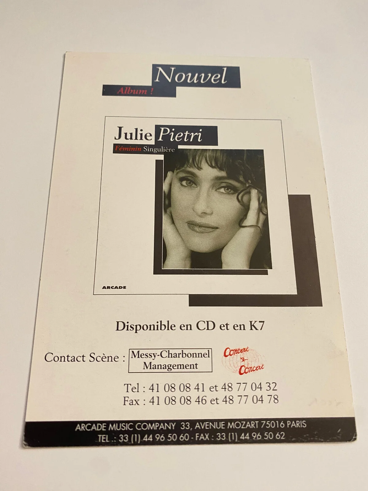 Julie Pietri Signed Autograph Photo French Pop Jazz Listen to Your Heart, изображение 2