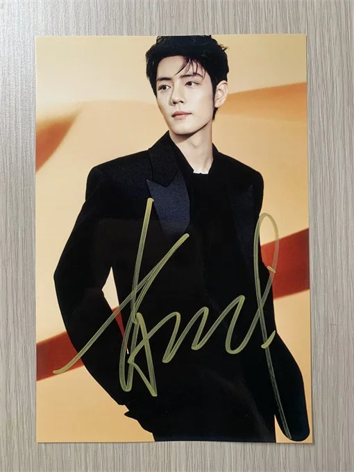 6"Sean Xiao/肖战 Hand Signed Autographed Photo Autographs Collection Original, изображение 3