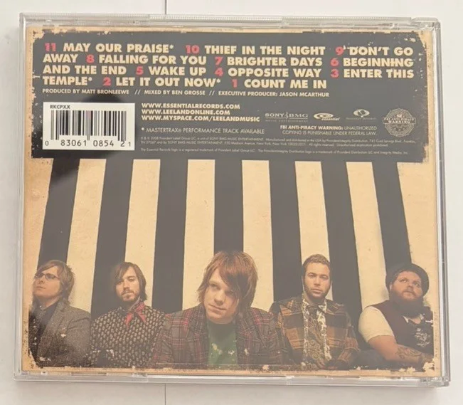 Leeland Opposite Way Signed Autographed CD 2008 + Rare 1” Promo Pin Essential VG, image 2