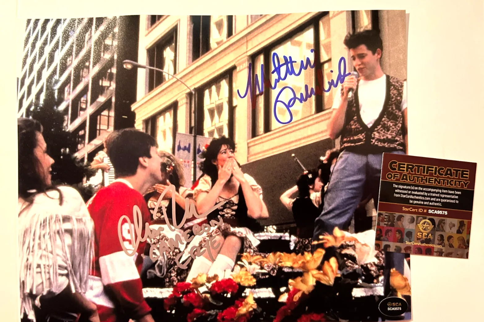 Matthew Broderick, Alan Ruck — FERRIS BUELLER Cast Signed (2) 8x10" Authentic Original Autograph GENUINE w/COA, image 3
