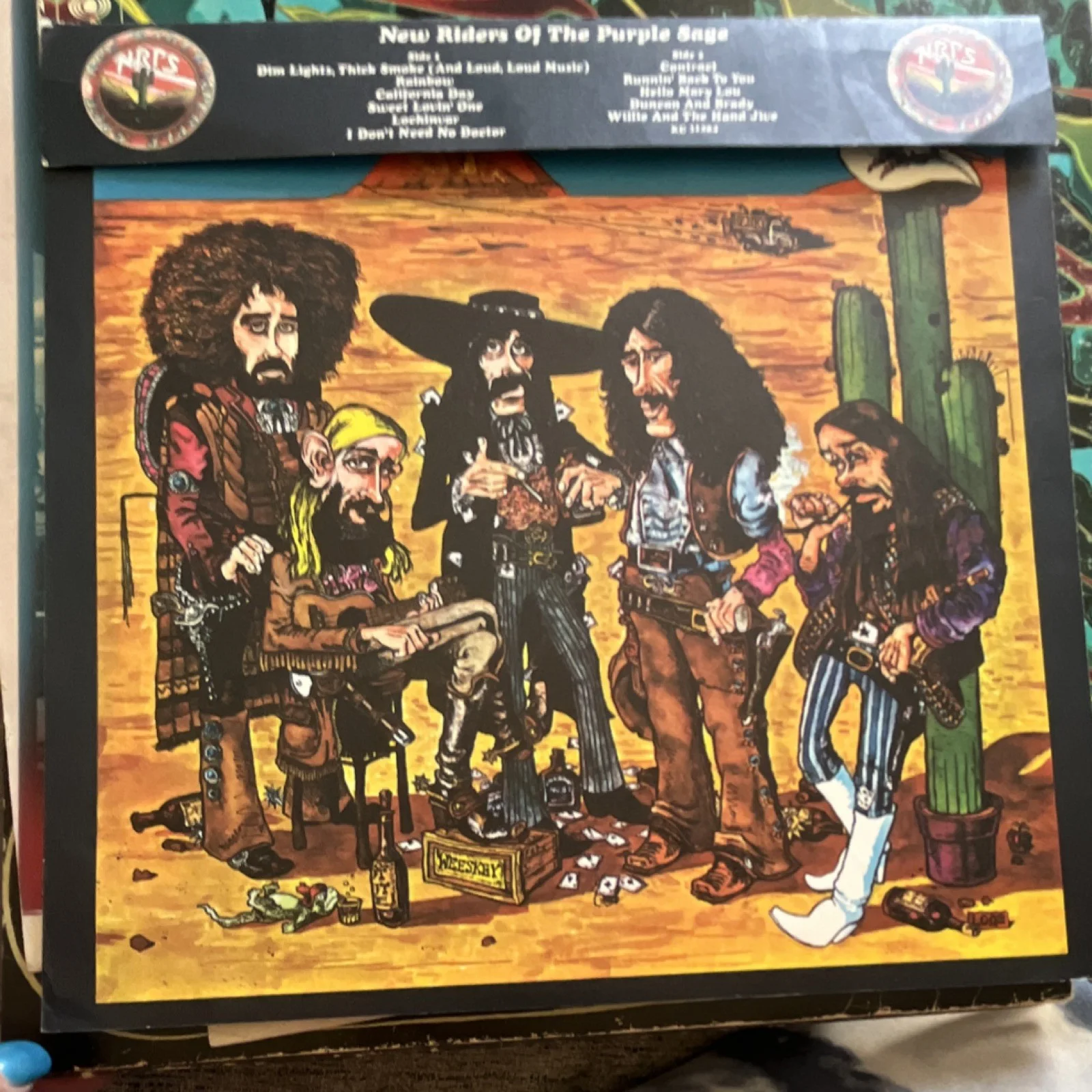 New Riders of the Purple Sage Powerglide Signed Record KC31284 Columbia 1972, изображение 4