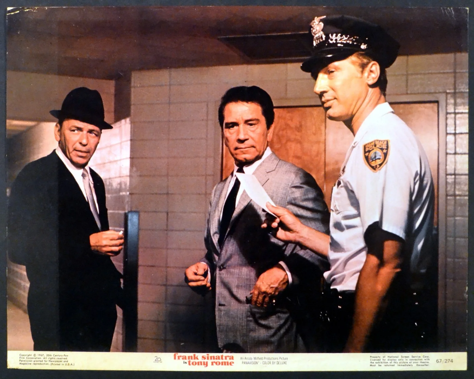 TONY ROME 1967 Frank Sinatra, Jill St. John, Richard Conte 3 LOBBY CARDS, image 2