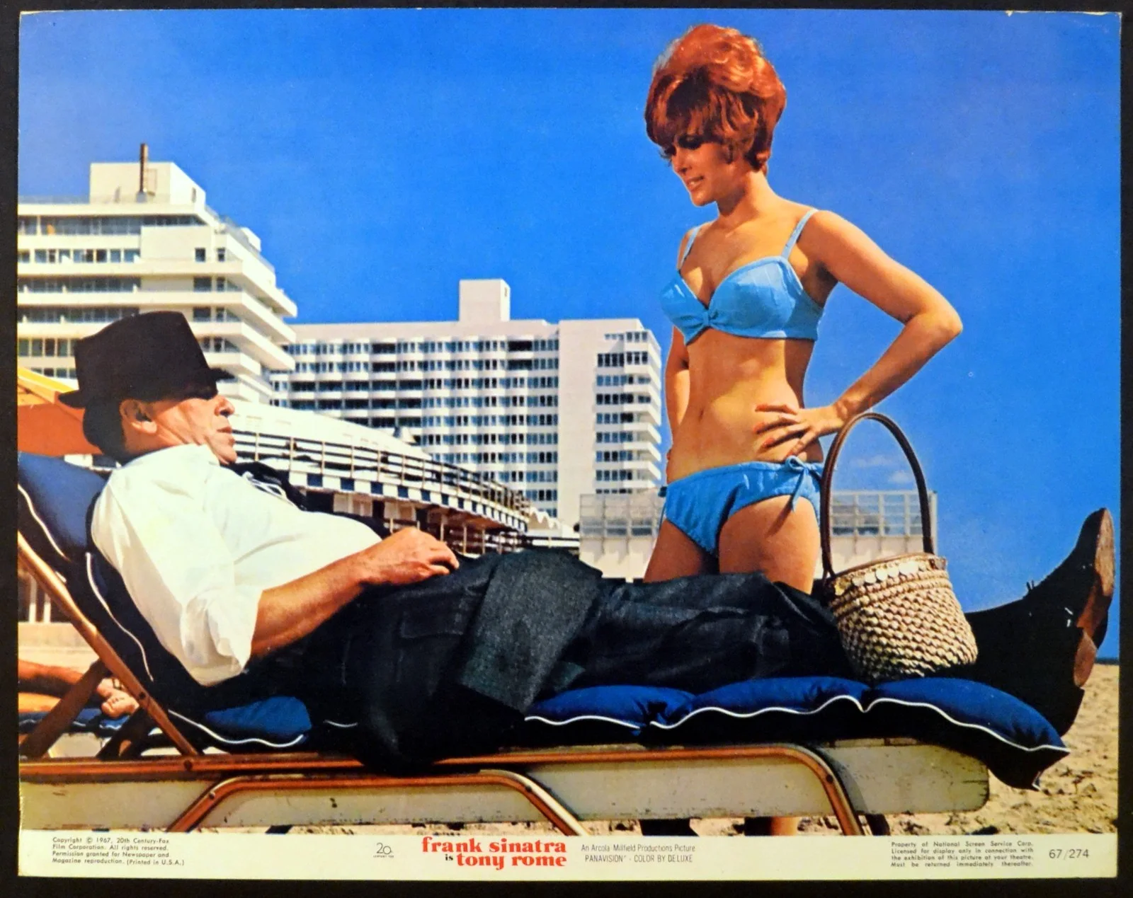 TONY ROME 1967 Frank Sinatra, Jill St. John, Richard Conte 3 LOBBY CARDS, image 3