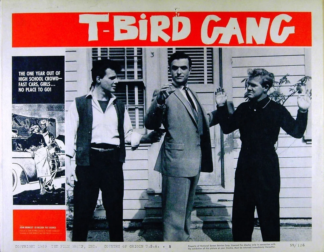 T-BIRD GANG 1959 John Brinkley - Roger Corman 2 U.S. LOBBY CARDS, изображение 2