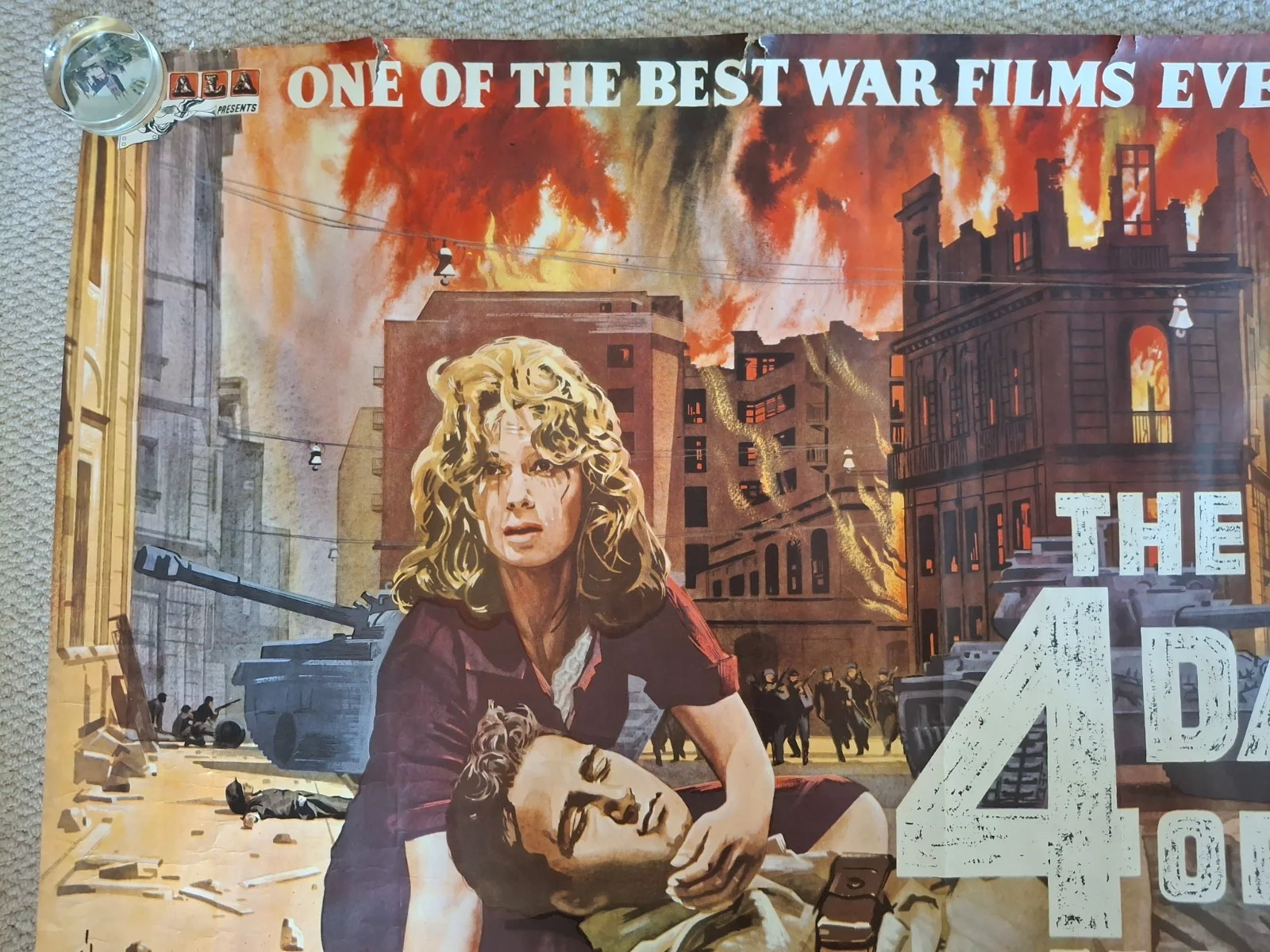 The Four Days of Naples Rare & Original UK Quad Cinema Movie Film Poster 40x30, изображение 5