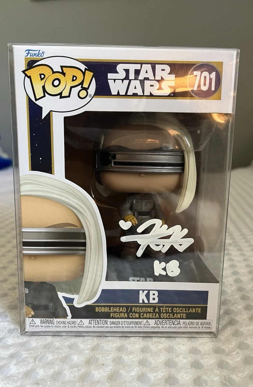 Kyriana Kratter — Star Wars Skeleton Crew ‘KB’ Autographed Funko POP By ‘Kyriana Kratter’- JSA COA