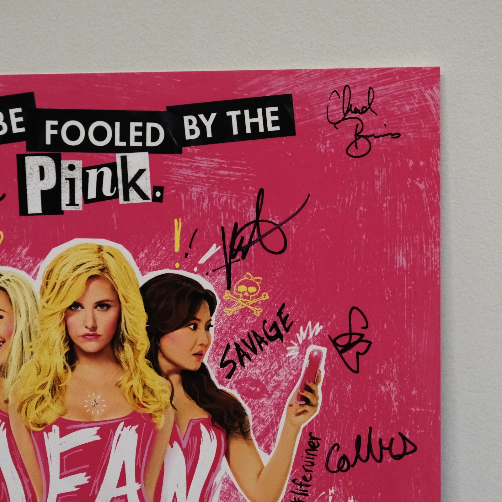 Sabrina Carpenter Signed Mean Girls Broadway Debut Poster 2020 Cast Autographed, изображение 3
