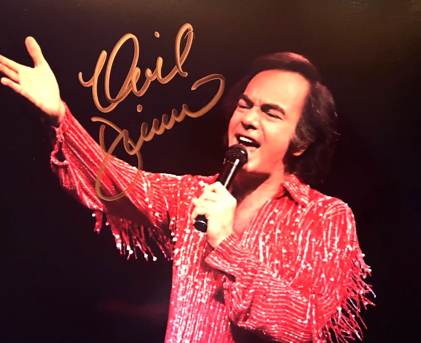 NEIL DIAMOND Signed 8x10" Authentic Original Autograph GENUINE w/COA, image 3