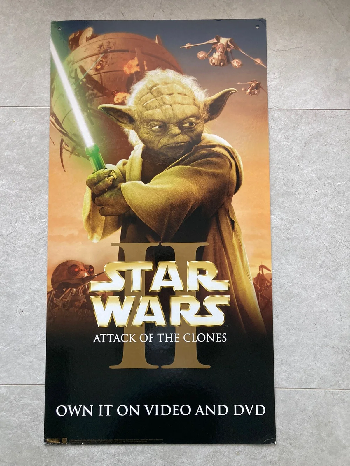 Star Wars Attack of Clones Triple Banner Set Promotional Display & Outer Mailer, image 3