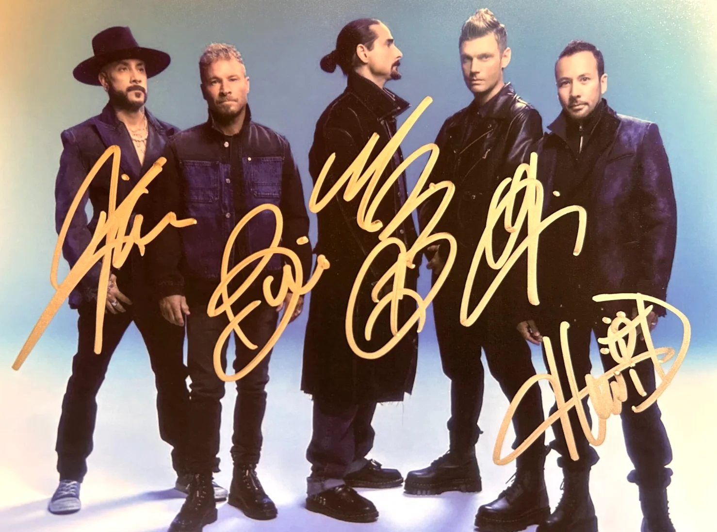 BACKSTREET BOYS Signed 8x10" Authentic REAL Original Autographs GENUINE w/COA, изображение 3