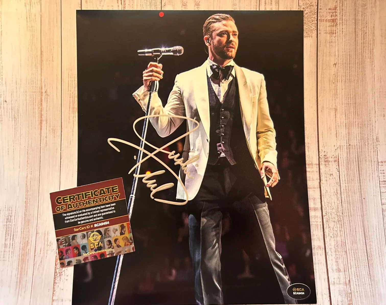 JUSTIN TIMBERLAKE Signed 8x10" Authentic Original Autograph GENUINE w/COA, изображение 3