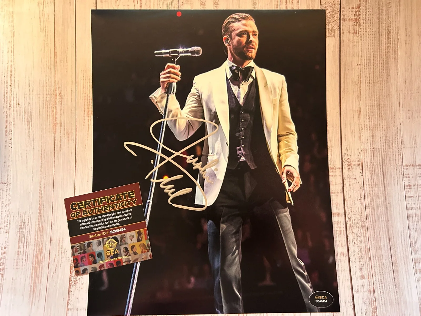 JUSTIN TIMBERLAKE Signed 8x10" Authentic Original Autograph GENUINE w/COA, изображение 4