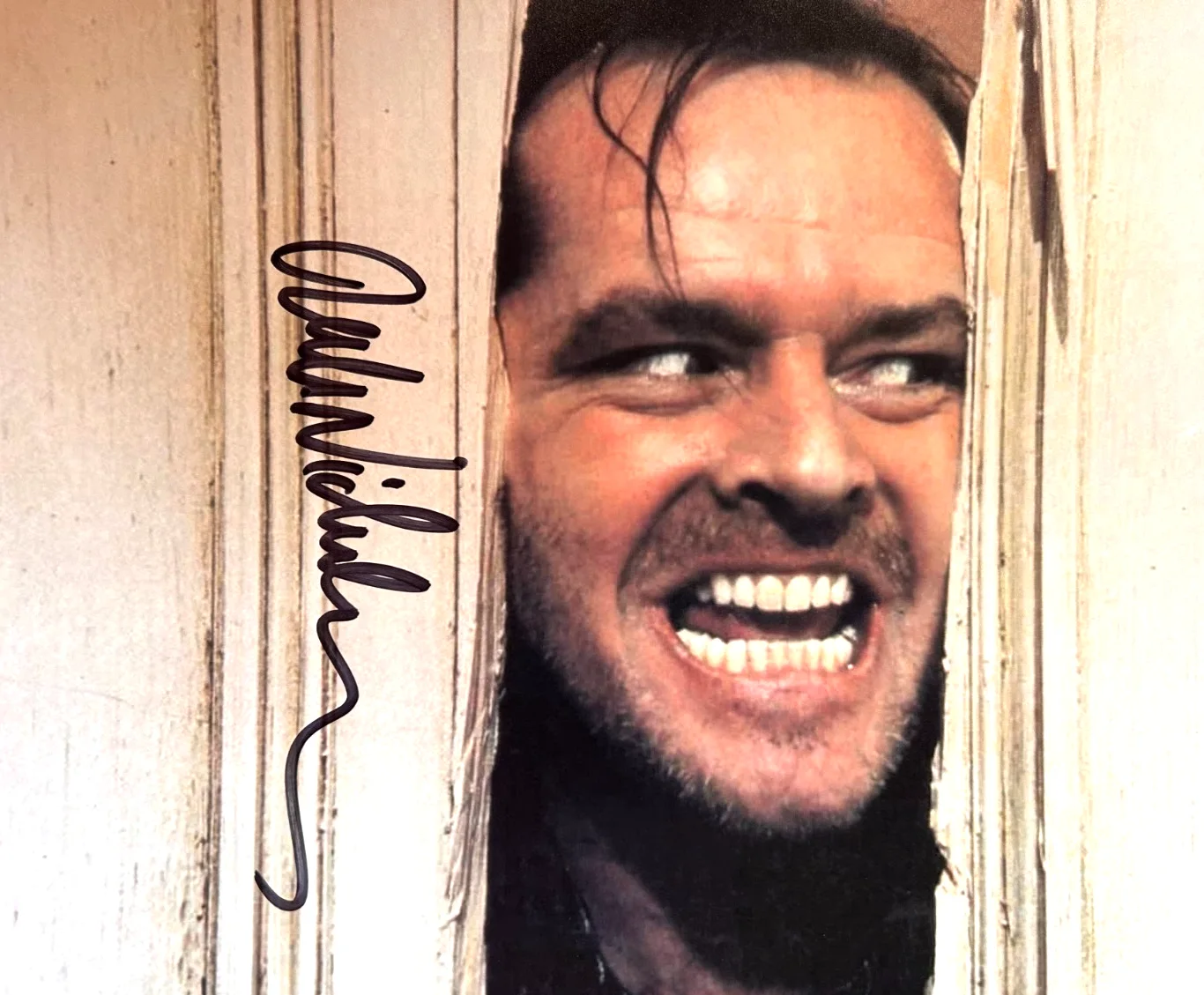 Jack Nicholson — Jack Nicholson Signed (THE SHINING) 8x10" Authentic Autograph GENUINE w/COA, image 3