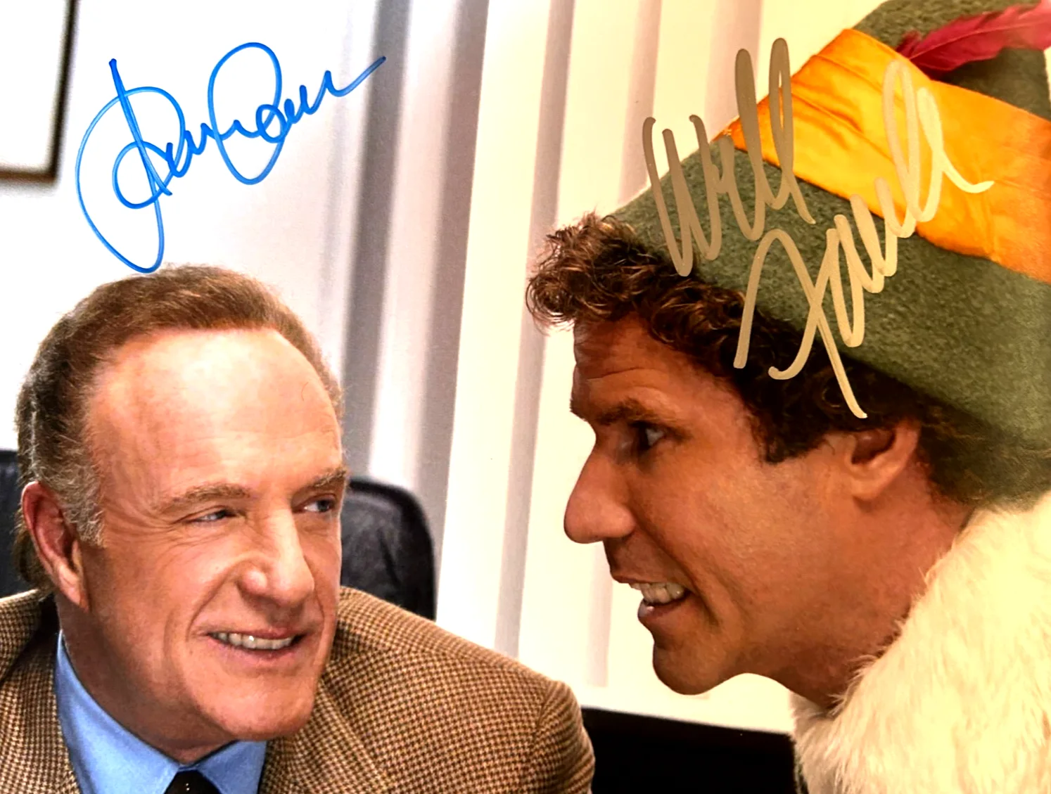 Will Ferrell, James Caan — ELF: Signed (James Caan, Will Ferrell) 8x10" Authentic Autograph GENUINE w/COA, image 3