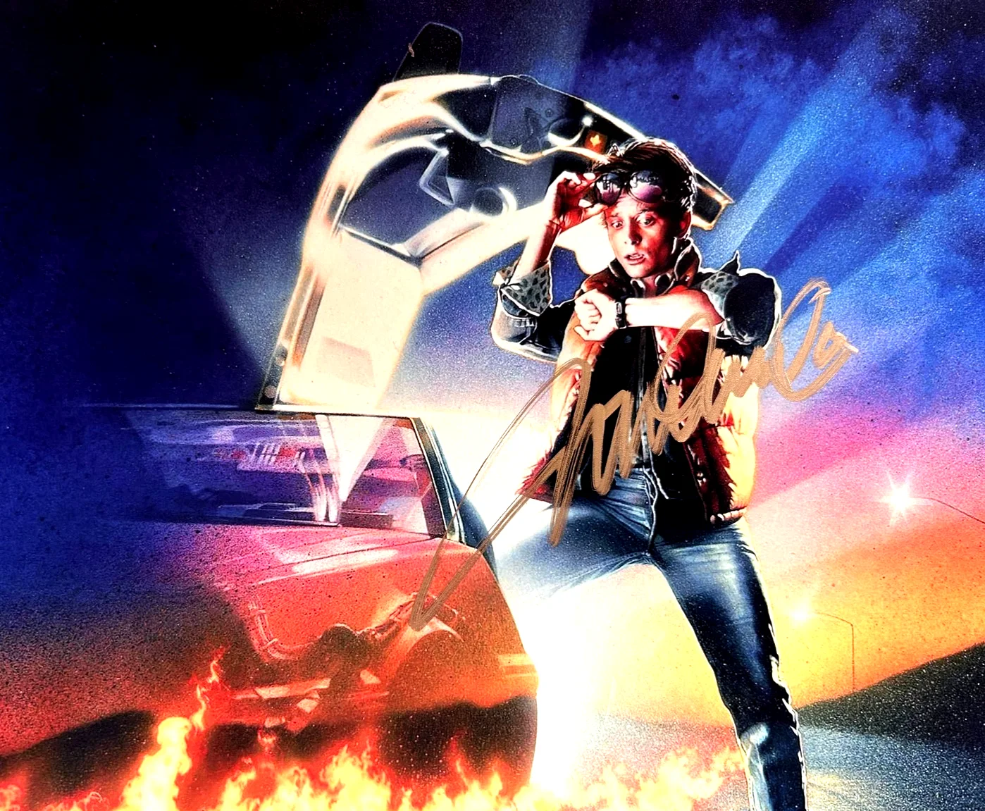 Michael J. Fox — Michael J. Fox Signed (Marty McFly) 8x10" Authentic Autograph GENUINE w/COA, image 3