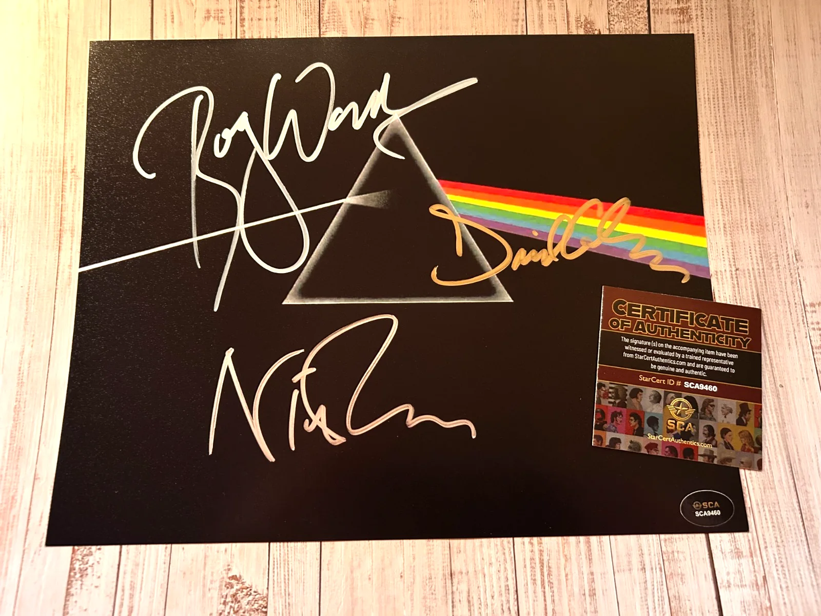 PINK FLOYD Signed (Waters, Mason, Gilmour) 8x10" Authentic Autographs w/COA, изображение 4