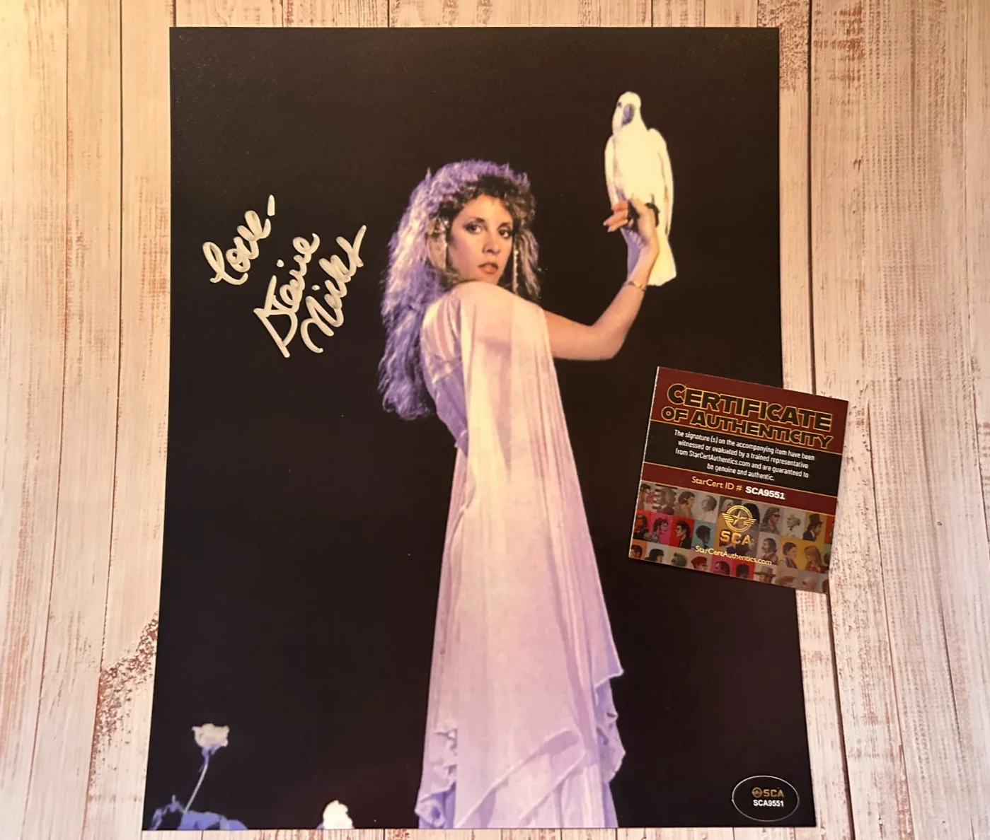 STEVIE NICKS Signed 8x10" Authentic Original Autograph GENUINE w/COA, image 3