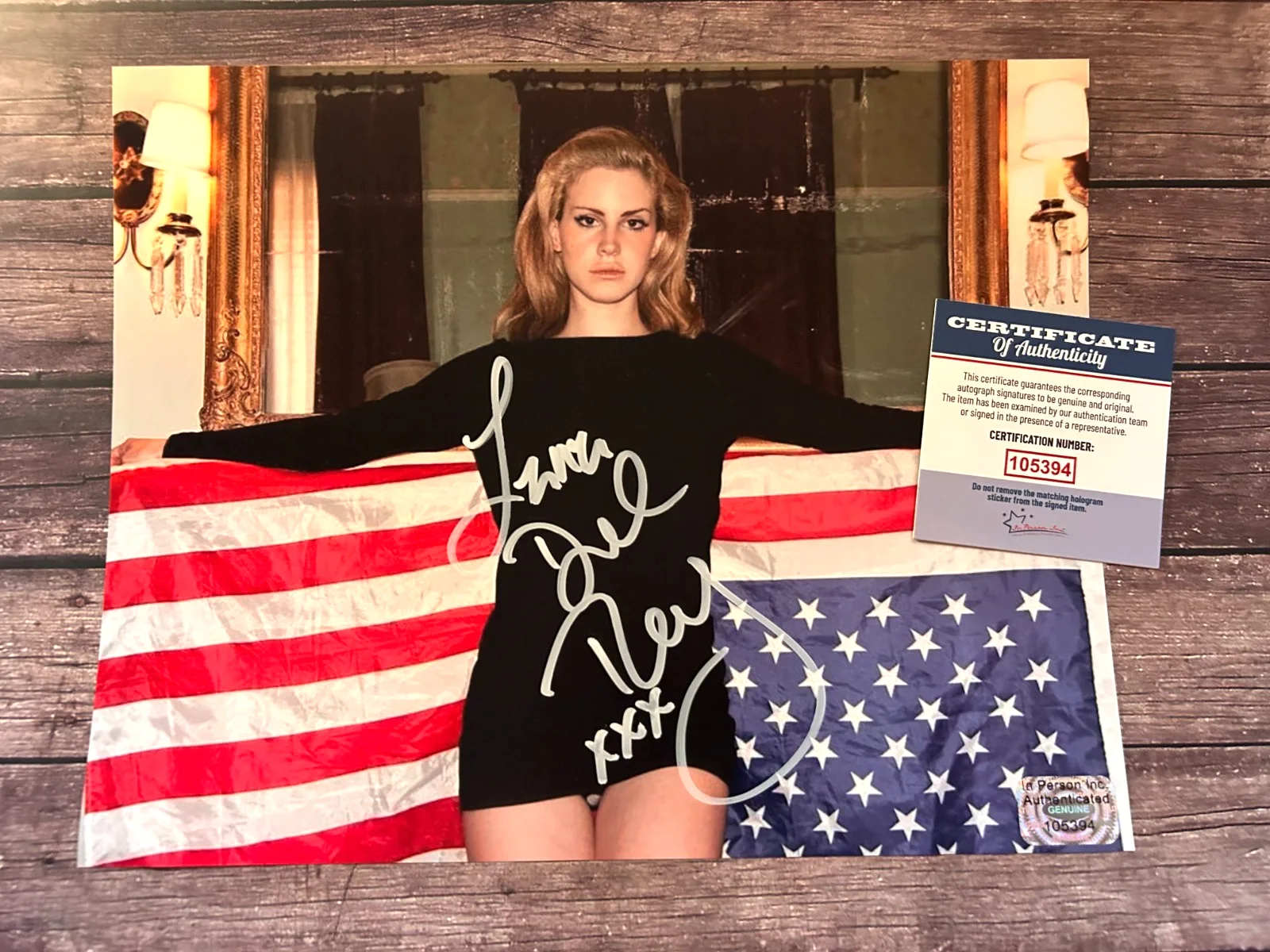 LANA DEL REY Signed 8x10" Authentic Original Autograph GENUINE w/COA, image 3