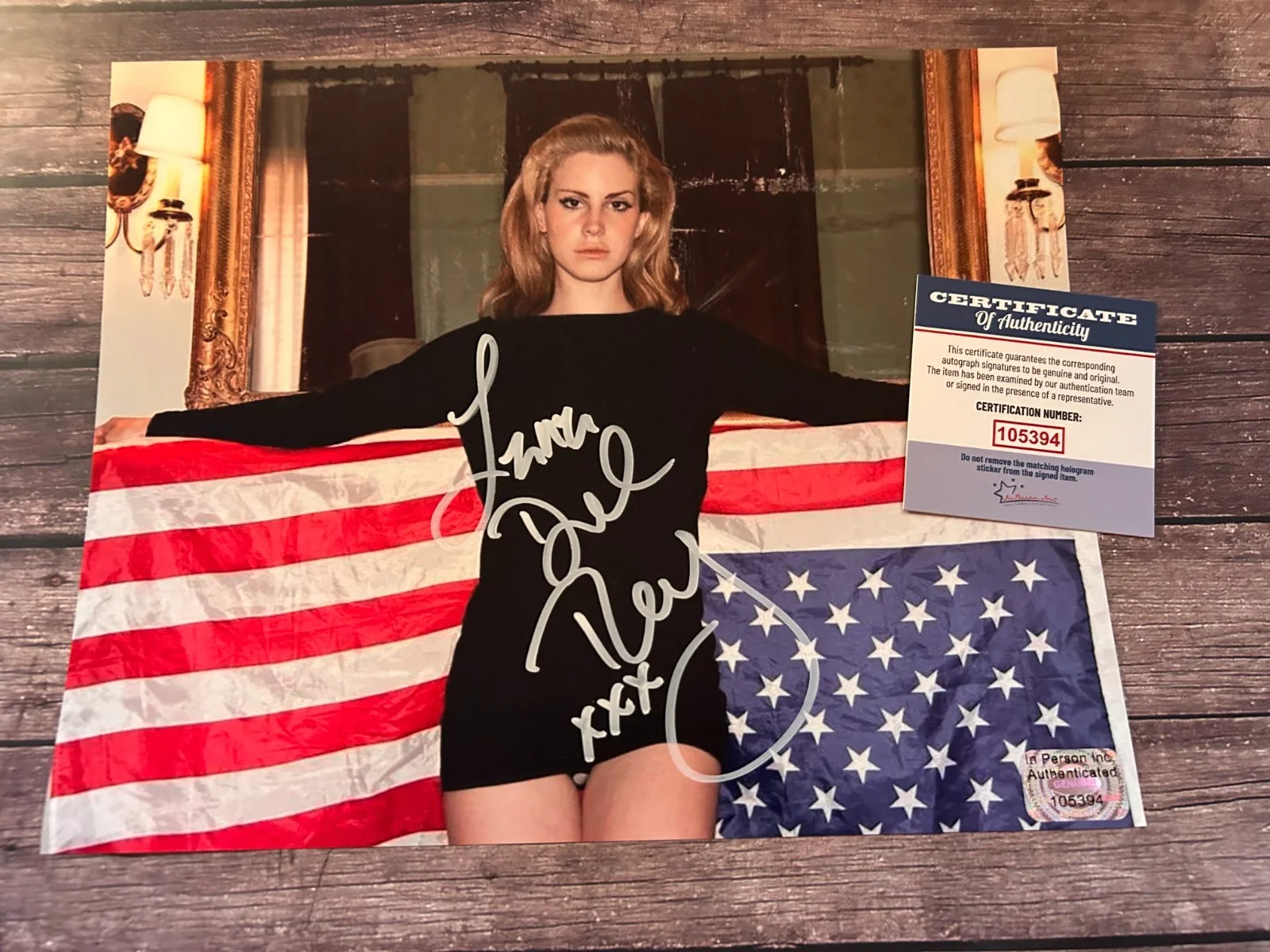 LANA DEL REY Signed 8x10" Authentic Original Autograph GENUINE w/COA, image 4