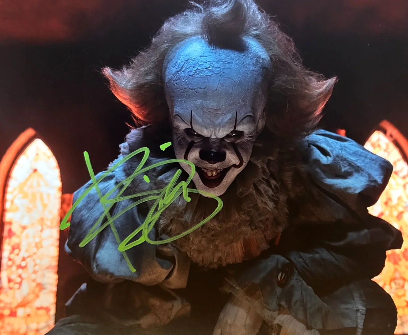 Bill Skarsgård — Bill Skarsgard Signed (Pennywise) 8x10" Authentic Autograph GENUINE w/COA