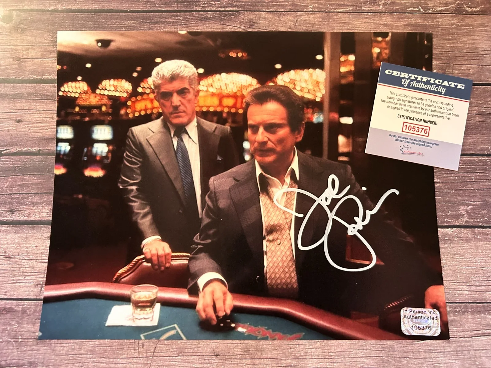 Joe Pesci — Joe Pesci Signed (CASINO) 8x10" Authentic Original Autograph GENUINE w/COA, image 3