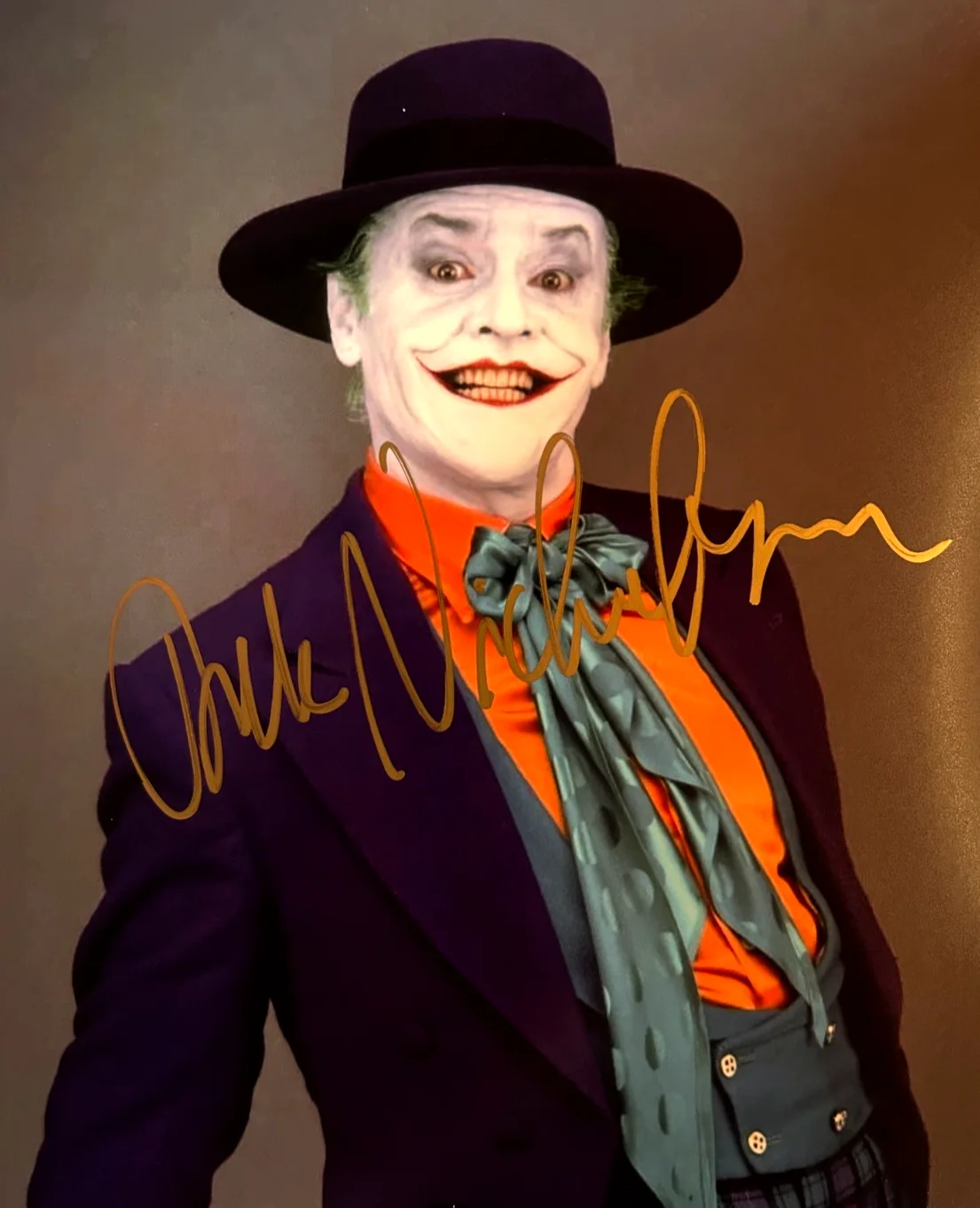 Jack Nicholson — JACK NICHOLSON Signed 8x10" JOKER Authentic Original Autograph GENUINE w/COA, image 3