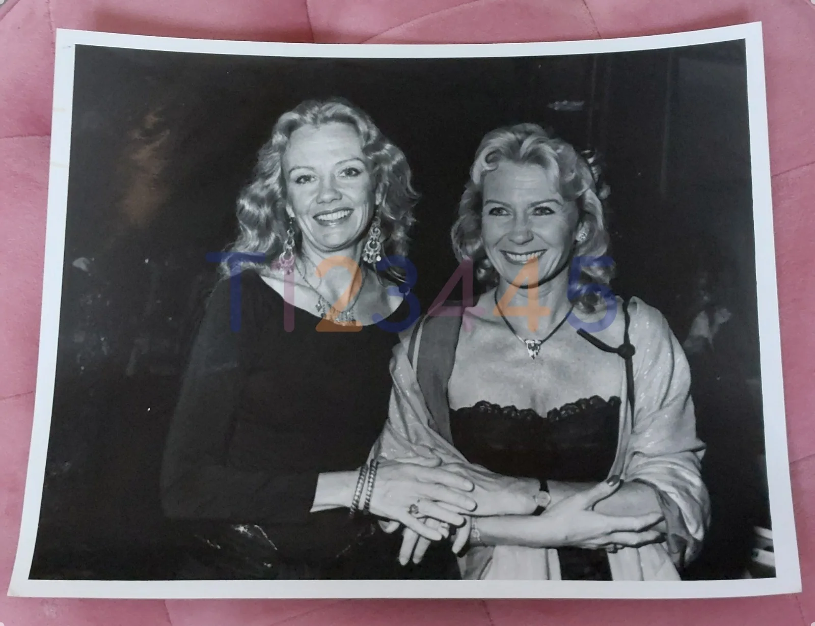 Hayley Mills & Juliet Mills 1987 Original B&W Press Photo American Cinema Awards, изображение 2