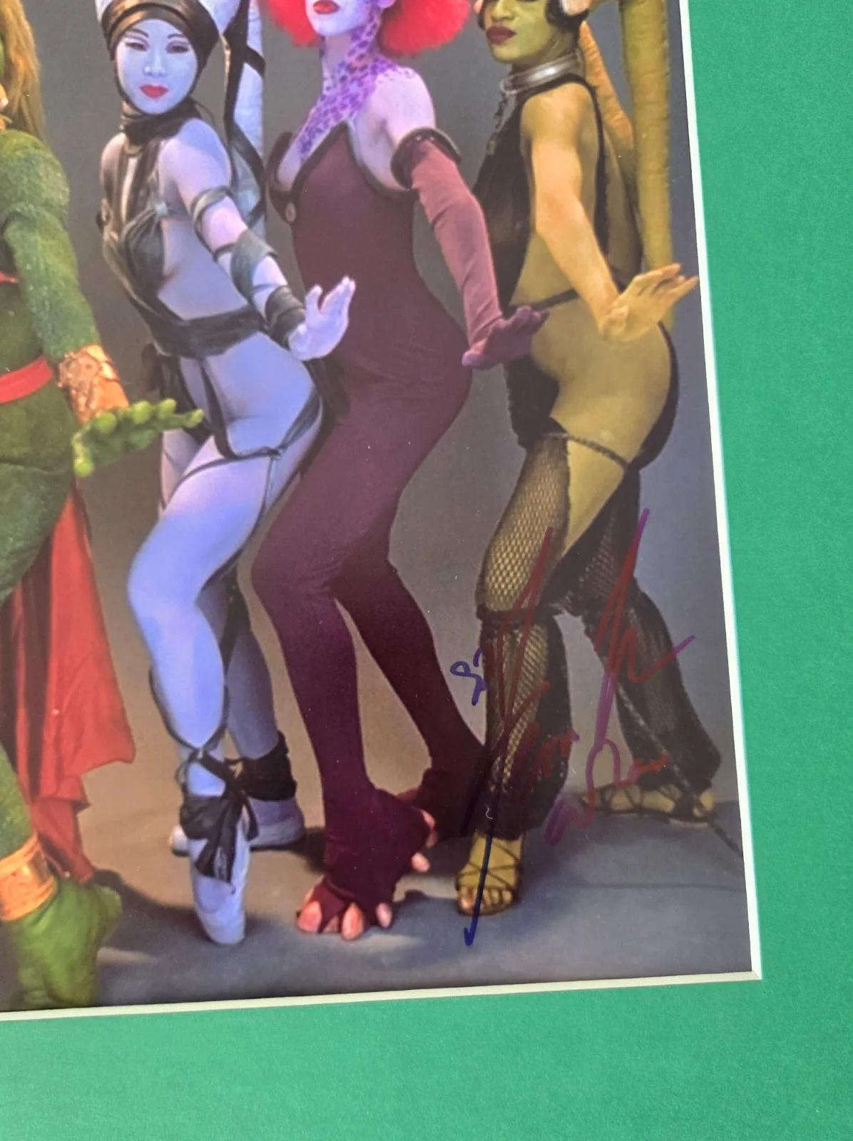 Femi Taylor Star Wars ROTJ Oola Signed Photo Framed 11x14 Display AW, изображение 2