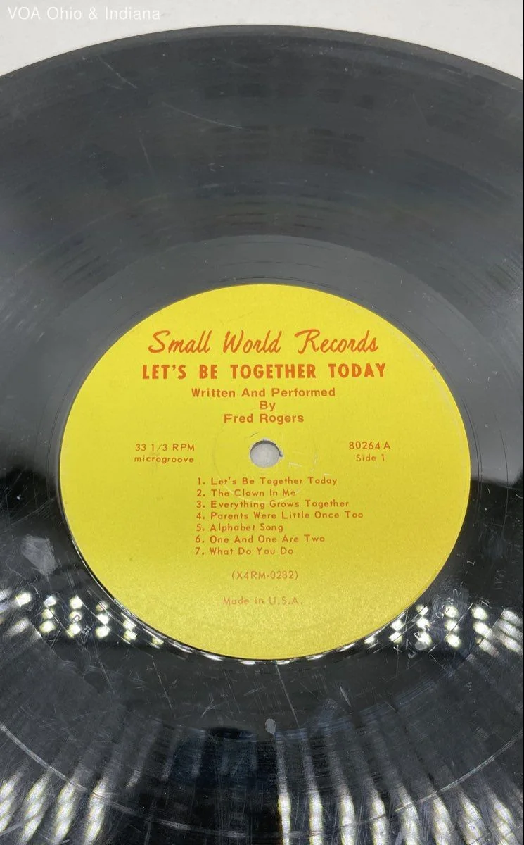 Mister Rogers Let's Be Together Today Vinyl LP Record Small World Records 80264, image 3