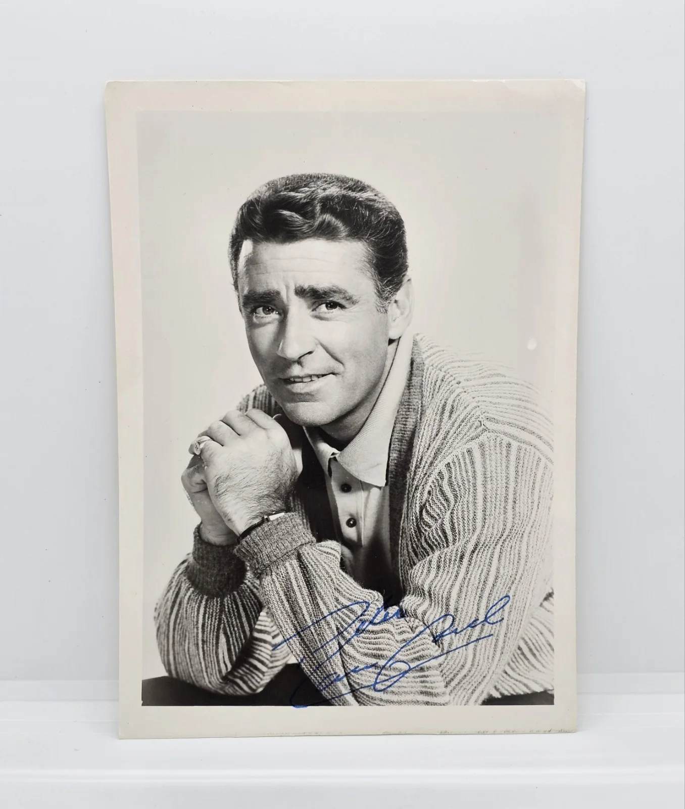 Peter Lawford — PETER LAWFORD Publicity Photo RAT PACK Sinatra Kennedy Hollywood MGM AUTOGRAPHED, изображение 2