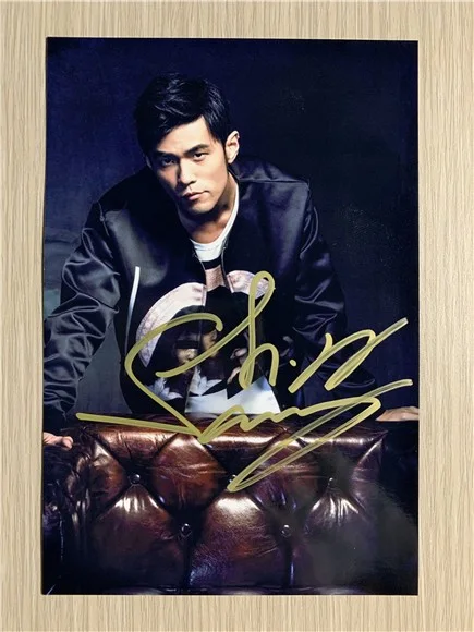 6"JAY/周杰伦 Hand Signed Autographed Photo Autographs Collection Original, image 3