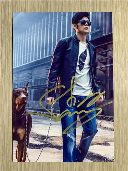 6"JAY/周杰伦 Hand Signed Autographed Photo Autographs Collection Original, image 4