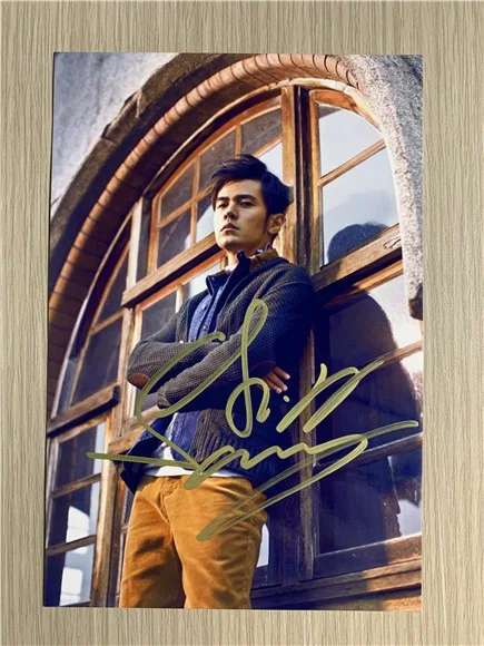 6"JAY/周杰伦 Hand Signed Autographed Photo Autographs Collection Original, image 5