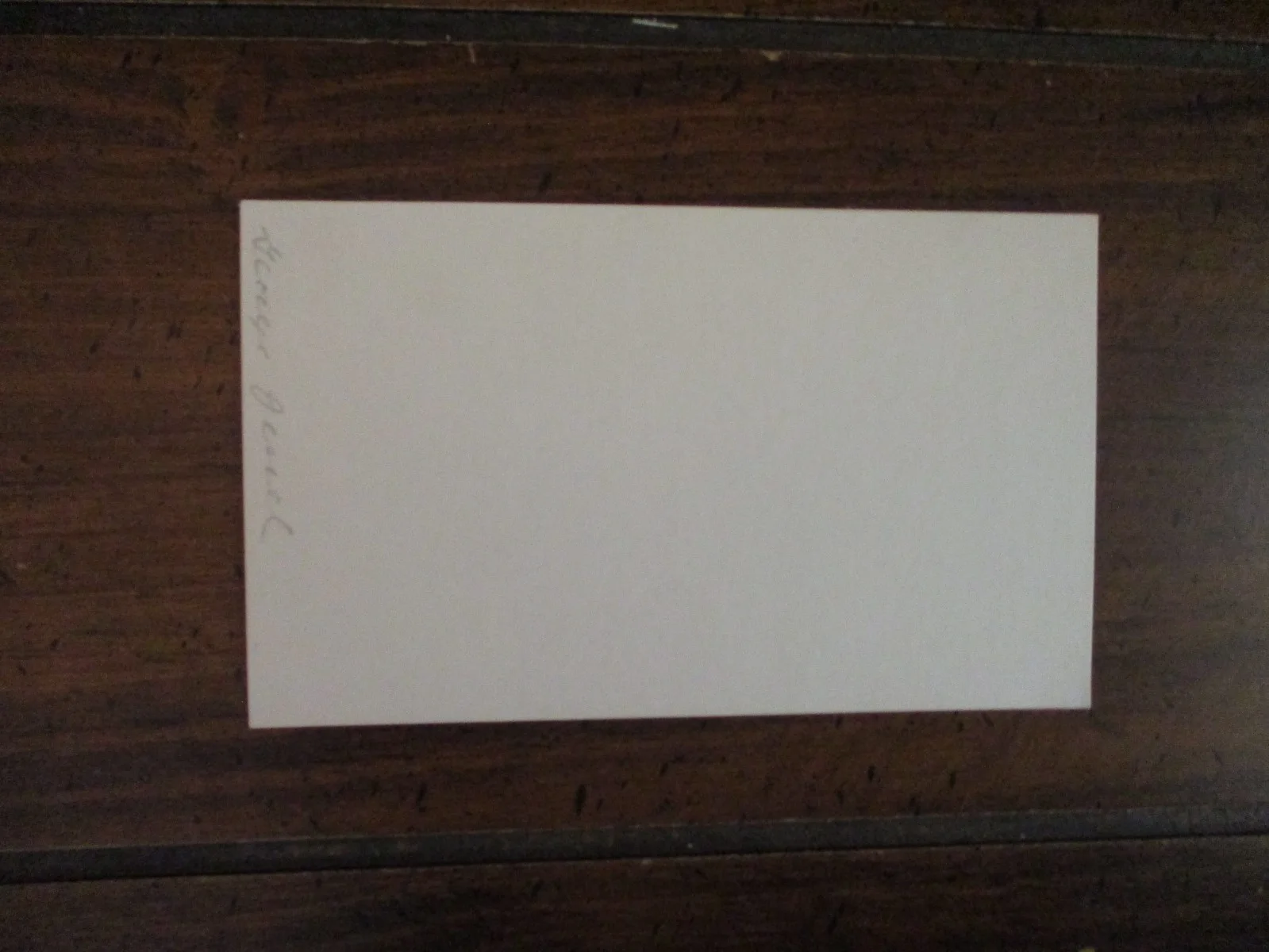 GEORGE JESSEL (Died in 1981)("The Jazz Singer") Signed 3" x 5" Index Card, image 2