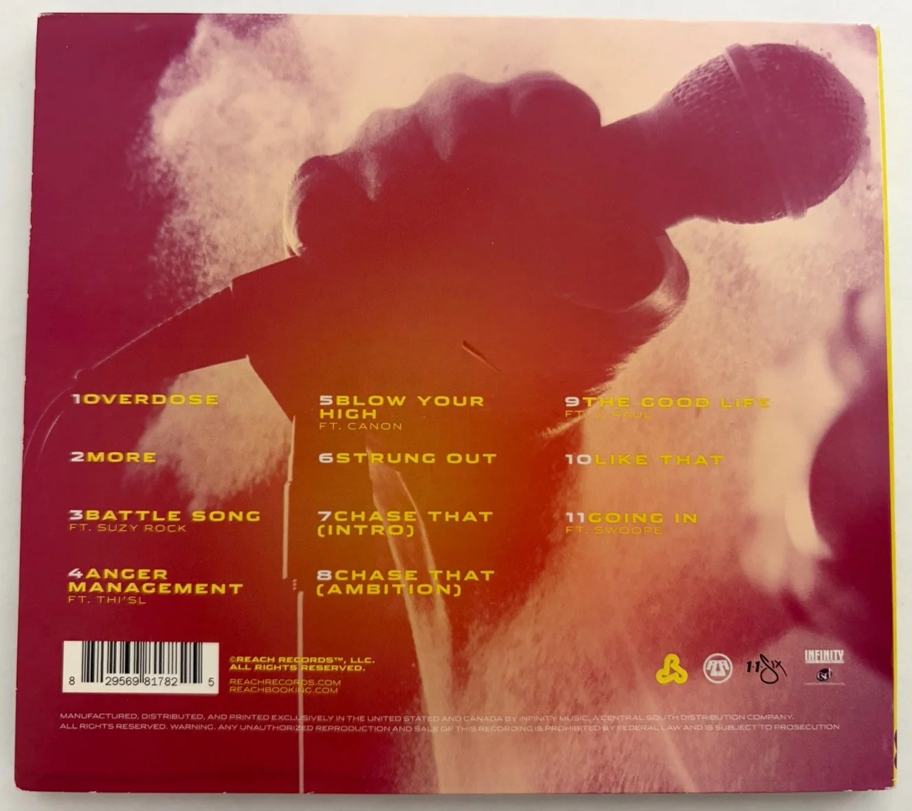 Lecrae Rehab: The Overdose CD 2011 Signed Autographed Reach Record Rap Very Good, image 2