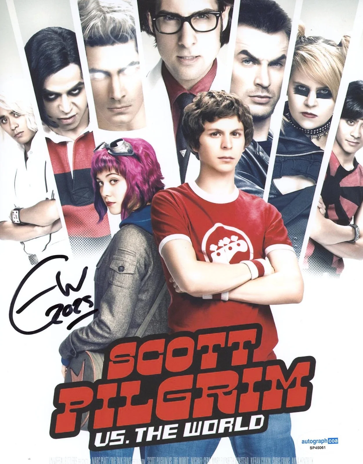Edgar Wright — Edgar Wright signed "SCOTT PILGRIM vs THE WORLD" 8x10 Photo e EXT PROOF Dir ACOA, image 4