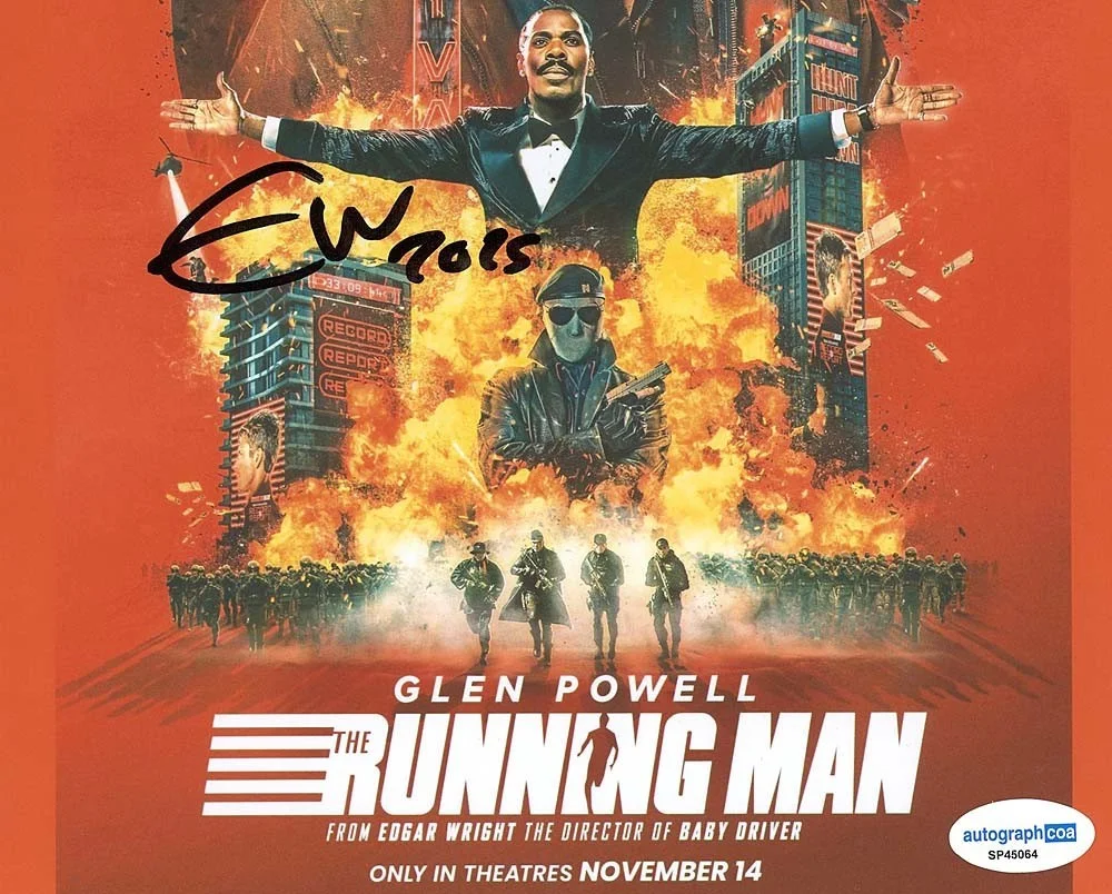 Edgar Wright — Edgar Wright signed "THE RUNNING MAN" 8x10 Photo g EXACT PROOF Director ACOA COA, image 5