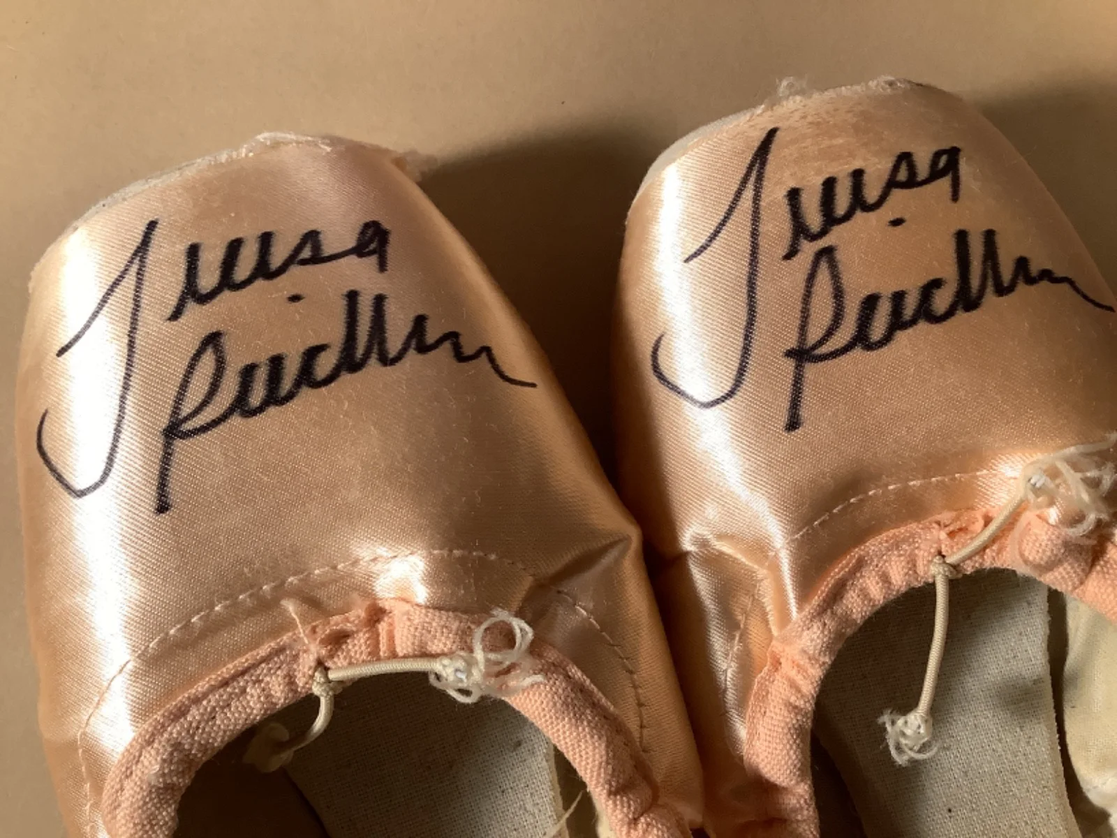 Beautiful TERESA REICHLEN New York City Ballet dancer Autographed Pointe Shoes, изображение 2