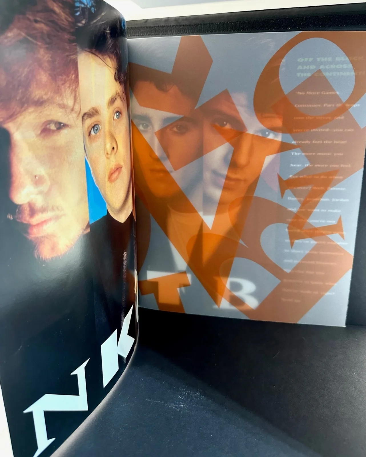 1991 New Kids On The Block 11"x14" Concert Program Signed By 5 w/ Ticket Stubs, изображение 3