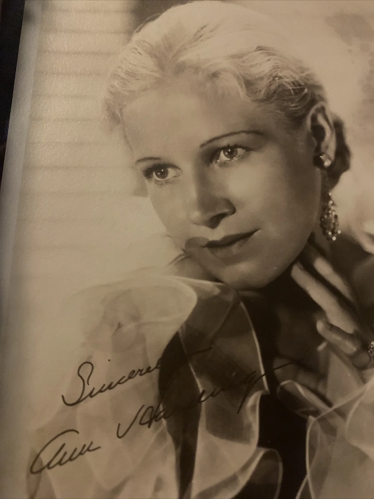 Ann Harding — ANN HARDING Original Vintage Studio Signed Portrait Black White Photo 5x7 1934, image 3