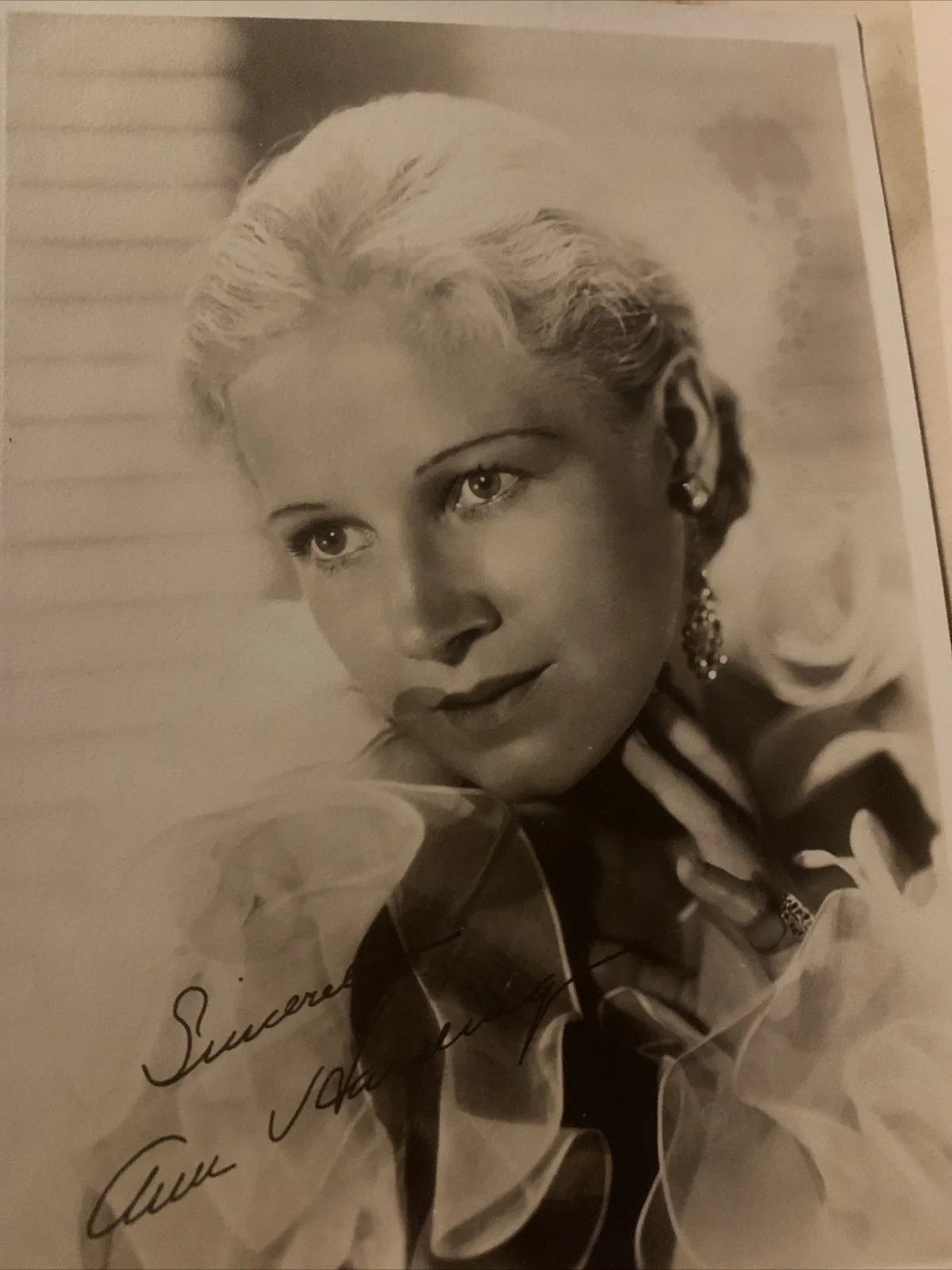 Ann Harding — ANN HARDING Original Vintage Studio Signed Portrait Black White Photo 5x7 1934, image 5