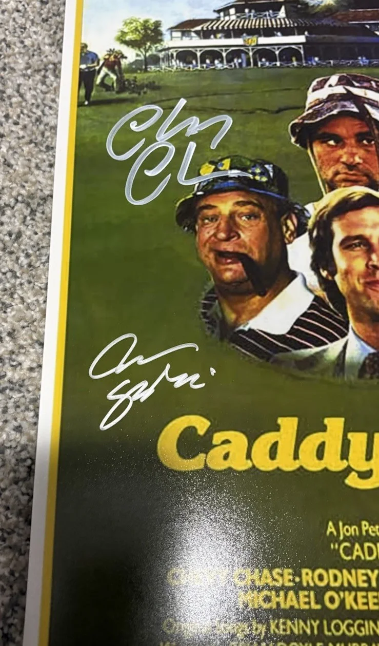 Chevy Chase Caddyshack Autographed 11 X 17 Print Five Star Certified, image 2
