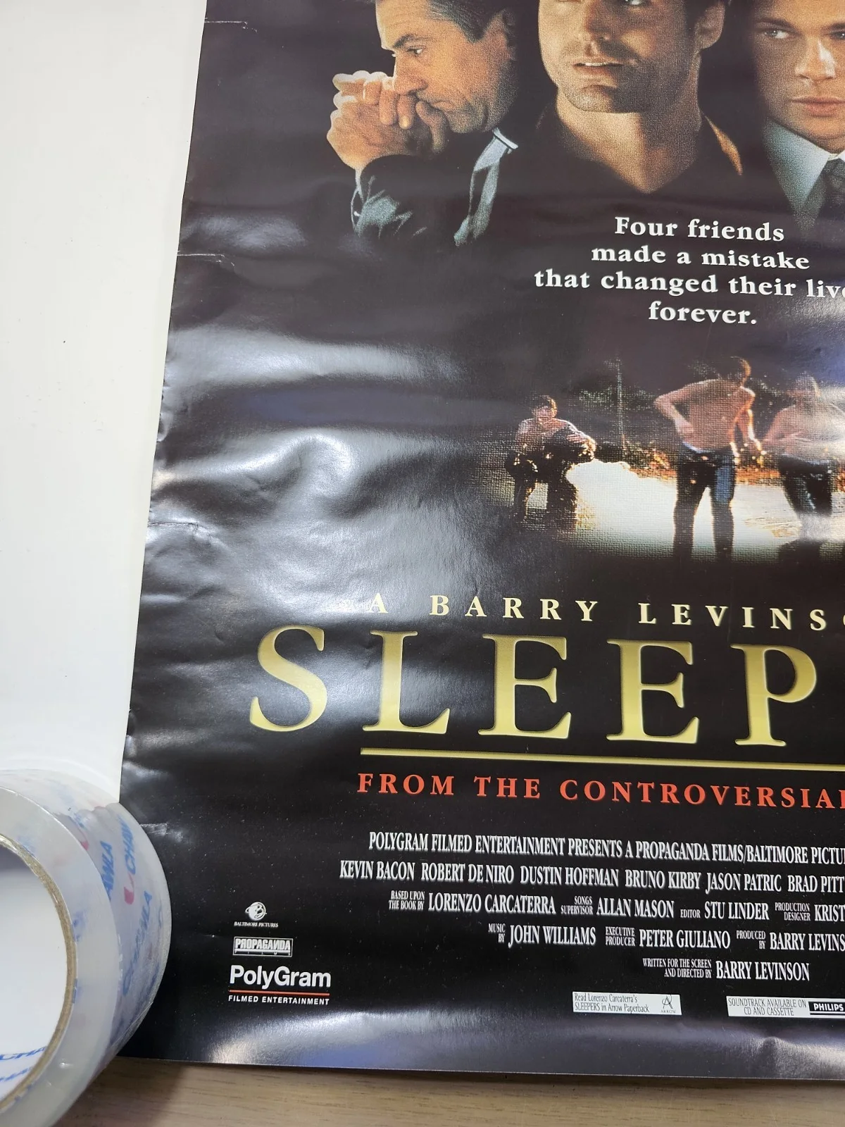 Sleepers Brad Pitt Robert De Niro Bacon Hoffman Movie Poster A2 59x42cm 1996 90s, image 5