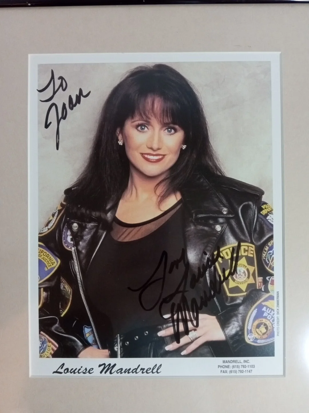 Louise Mandrell Autographed Photo Framed 8x10 Country Music Artist Vintage, изображение 2