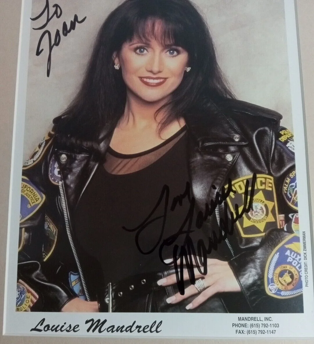 Louise Mandrell Autographed Photo Framed 8x10 Country Music Artist Vintage, изображение 5
