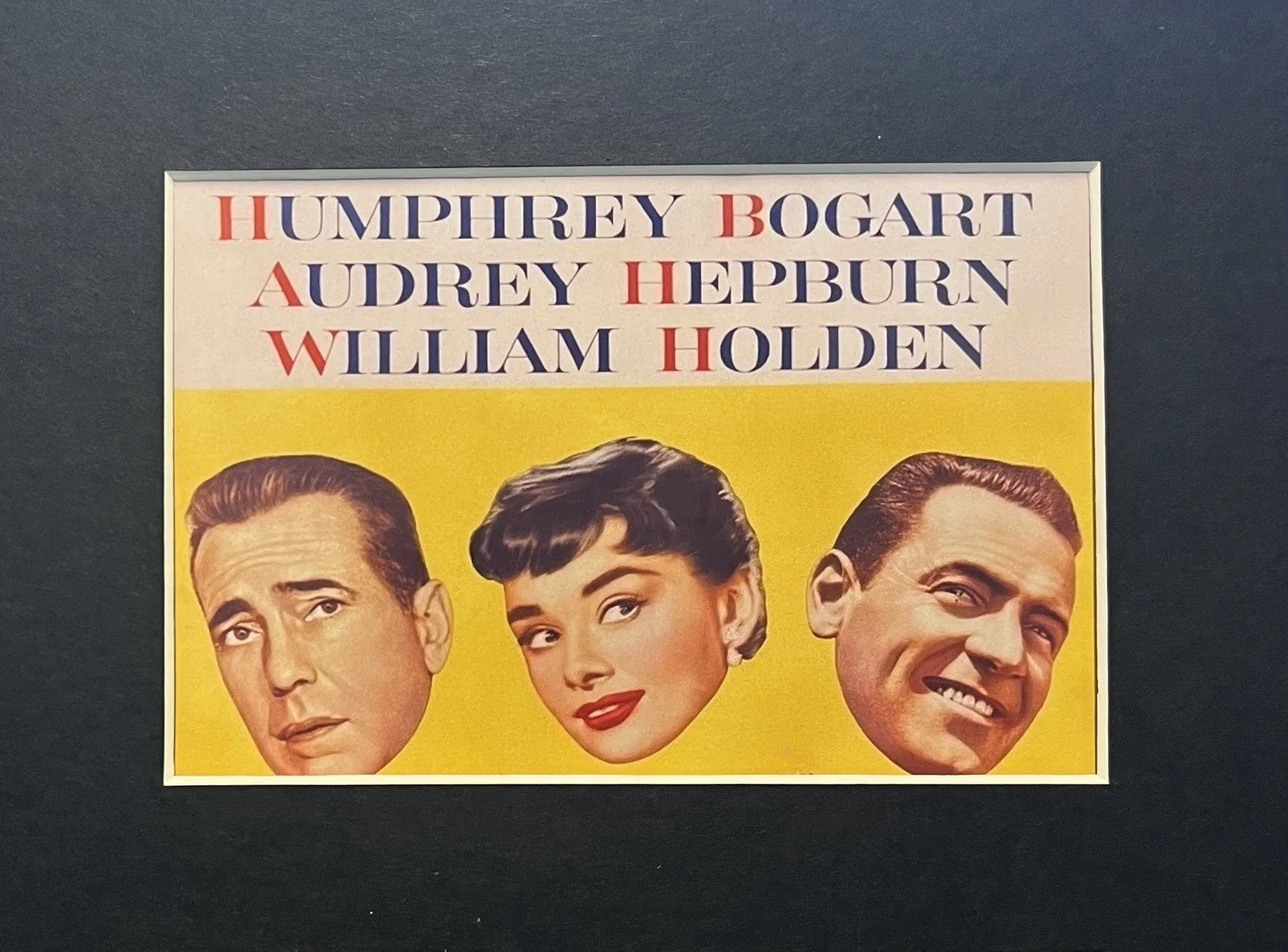 SABRINA. Audrey Hepburn and Humphrey Bogart. 35mm Film Cell Mounted Display, изображение 2