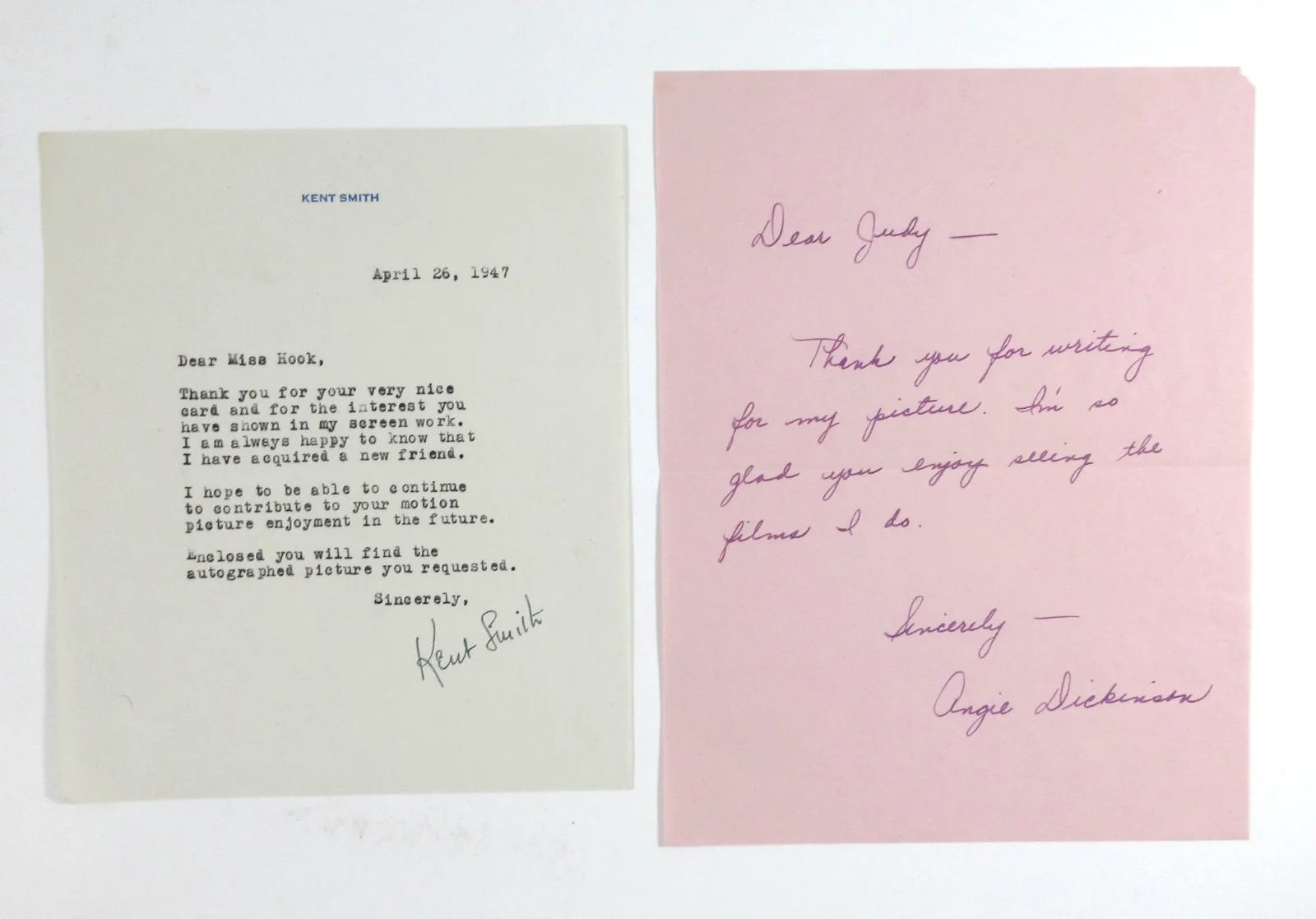 Various Celebrities — Vintage Hollywood Autograph Lot (12+) Fred MacMurray Angie Dickenson Alice Faye, изображение 3