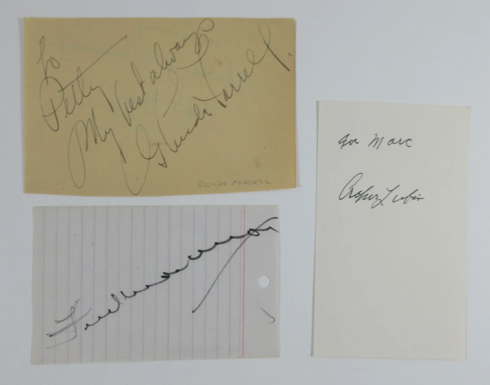Various Celebrities — Vintage Hollywood Autograph Lot (12+) Fred MacMurray Angie Dickenson Alice Faye, изображение 4