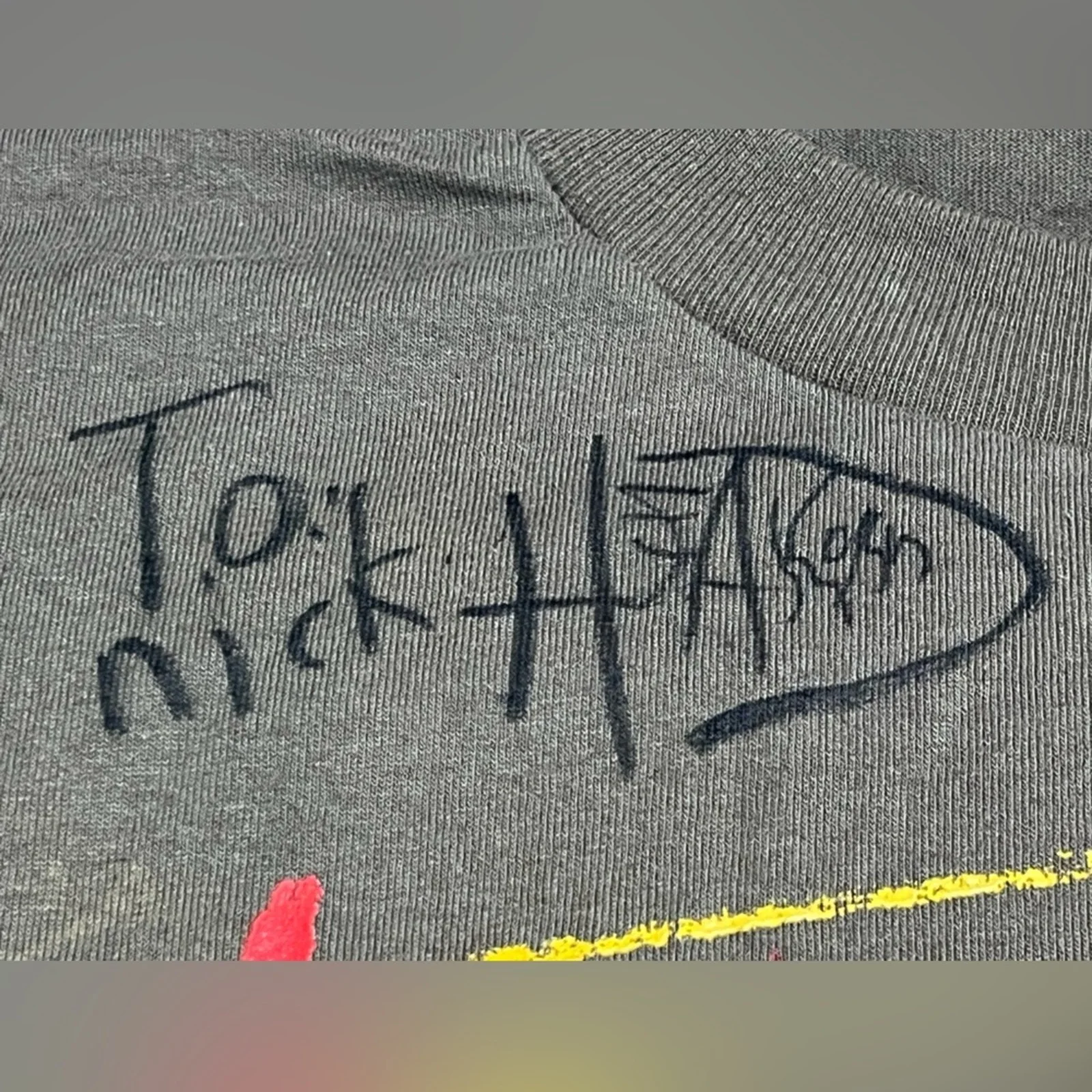 SIGNED Korn RARE Vintage Crayon Shirt 2001 Licensed by Giant Size Large CLEAN, image 4