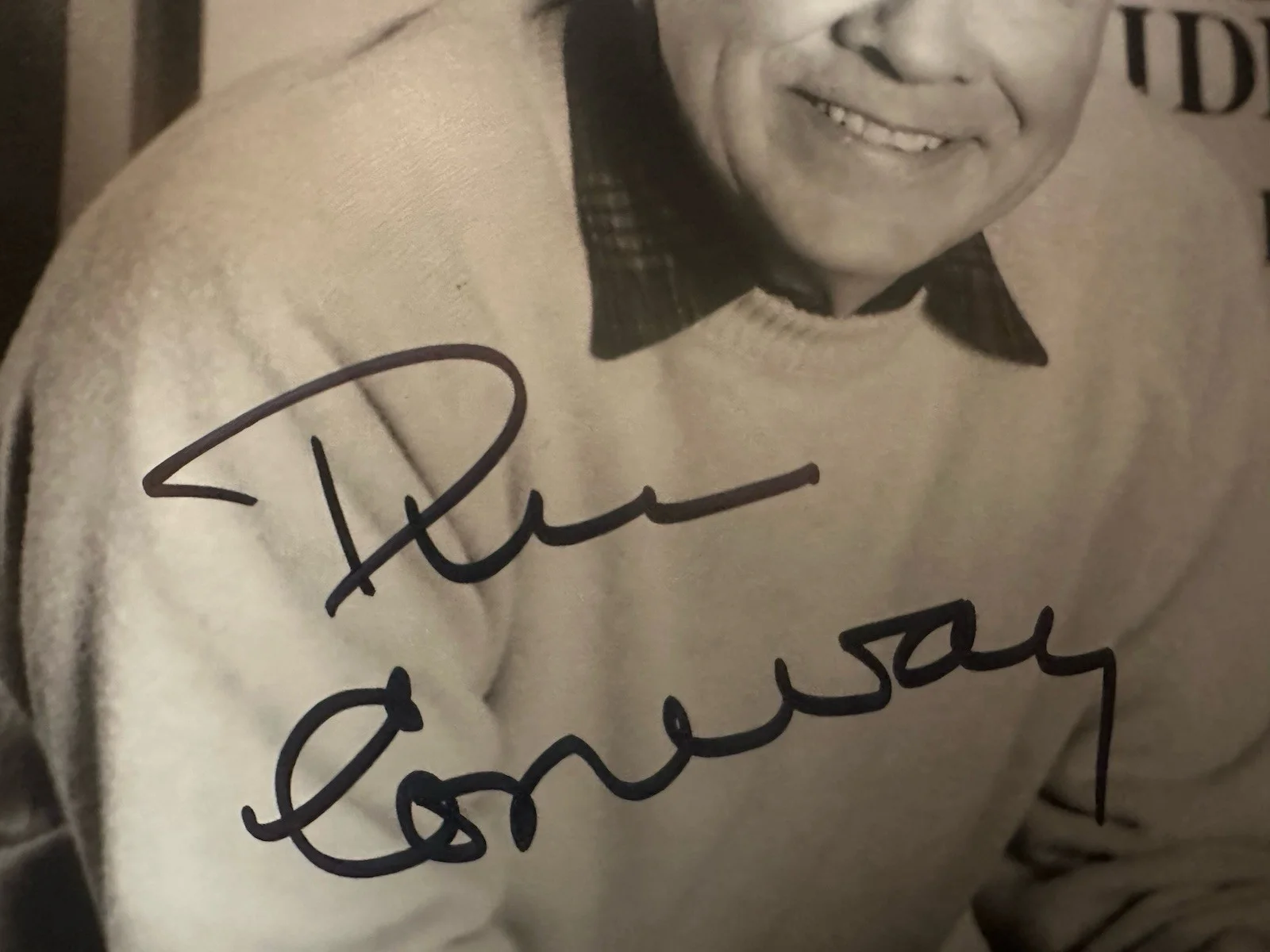Tim Conway “McHales Navy” Autographed 8x10 Black & White Photo, image 3